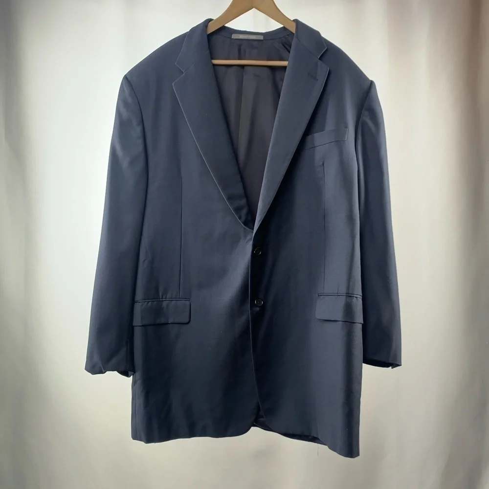 Hickey Freeman Loro Piana Tasmanian Super 130’s Blazer‎ in Blue Tailor Made